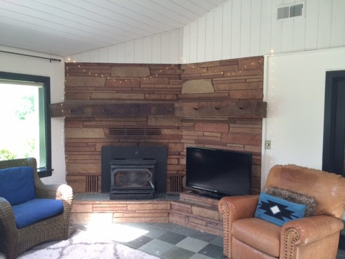 Would You Paint This Stone Fireplace