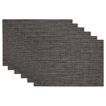 Gray Tonal Tweed Placemat, Set of 6