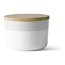Menu Grey Stitches Jar Medium - Kitchen Canisters And Jars