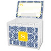 Recipe Box & Cards Suzani Single Initial, Letter W