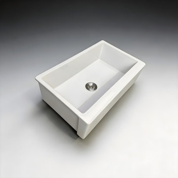 TAITAO 33" Premium Fireclay Farmhouse Sink | Wholesale & OEM Direct