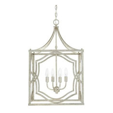 Capital Lighting Blakely 4-LT Foyer Light 9482AS - Antique Silver
