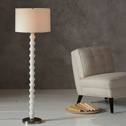 STACKED STONE FLOOR LAMP BASE - Products