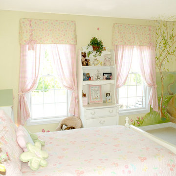 English Tea Party Murals in Children's Room