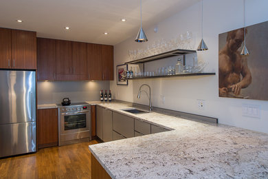 Contemporary kitchen in Vancouver.