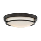 Trade Winds Felton Round Flush Mount Ceiling Light in Oil Rubbed Bronze