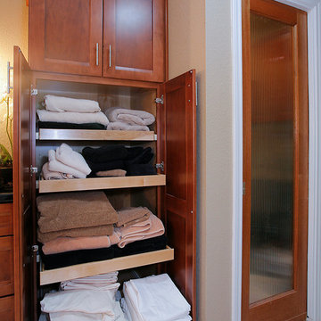 Master bathroom , closet and exercise room