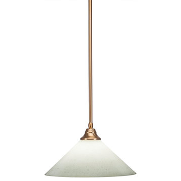 Stem Pendant with Hang Straight Swivel, New Age Brass/White Muslin