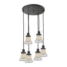 Innovations 6-Light Bellmont Multi-Pendant, Oiled Rubbed Bronze