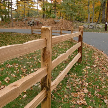 Red Cedar Split Rail Fence