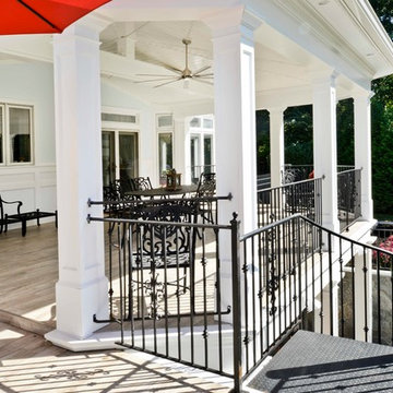 Exterior Remodel Turns Home Backyard into Gorgeous Retreat in Great Falls, Va