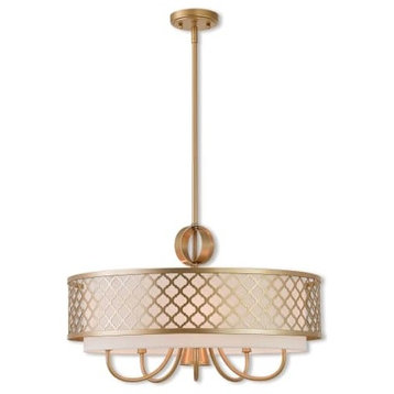 Livex Lighting Soft Gold Pendant Chandelier 41105-33