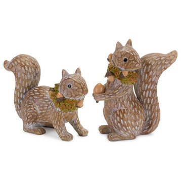 Squirrel Figurine, 2-Piece Set
