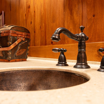 Modern Log Cabin Basement Remodel in Ann Arbor, Michigan