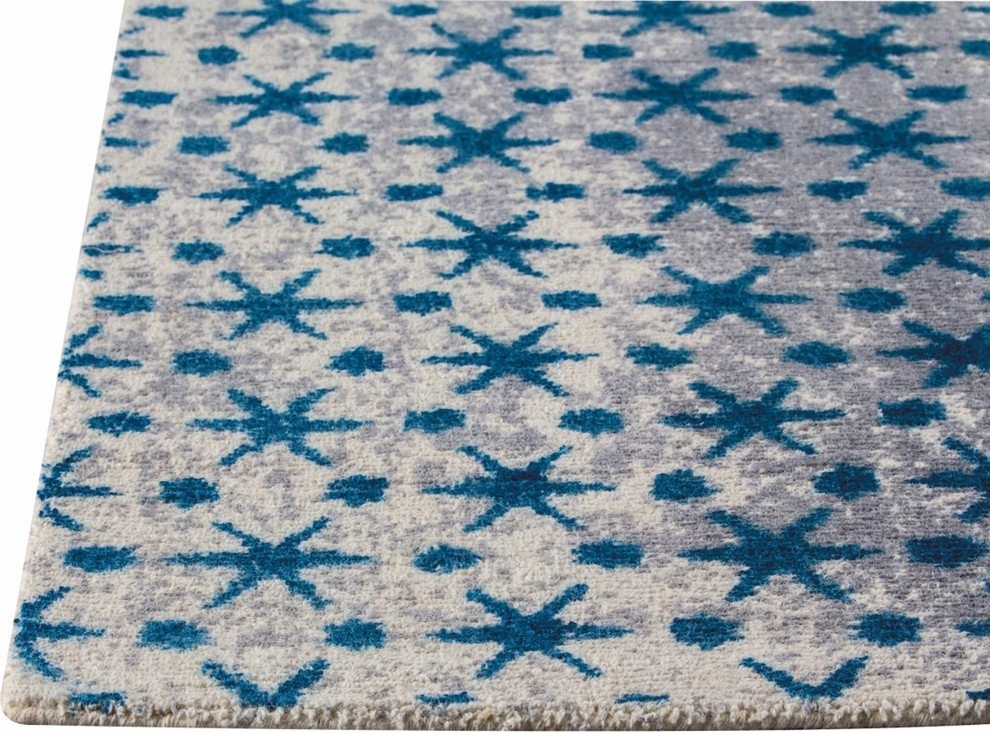Modesto Rug, Blue, 2'x3', 2'x3' - Contemporary - Area Rugs - by ...
