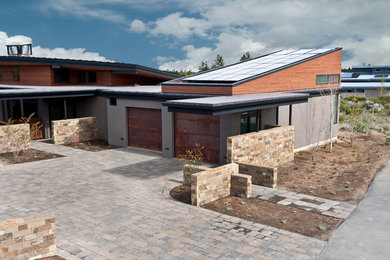 Inspiration for a contemporary exterior home remodel in Portland