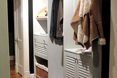 Inspiration for a coastal closet remodel in Raleigh