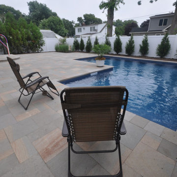 Porphyry Pavers and Copings installed in Massapequa Park NY 11762.