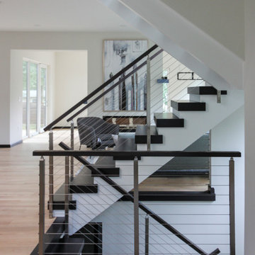 Project #70 | Open-Riser Staircase with Cable Railing