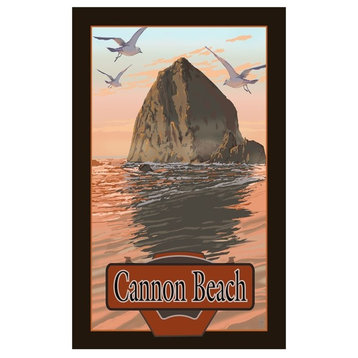 Mike Rangner Cannon Beach Haystack Rock 2 Art Print, 12"x18"