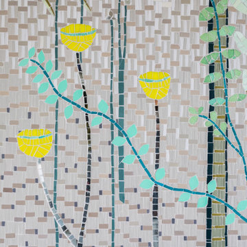 Mosaïque murale pour une salle d'eau