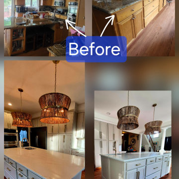 New Hope Kitchen Painting Railings Trim