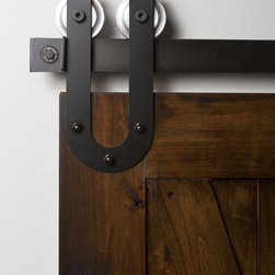 Industrial Horseshoe Barn Door Hardware - Brackets