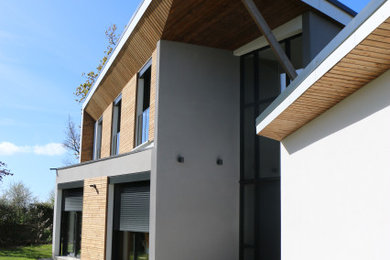 Aménagement d'une façade de maison moderne.