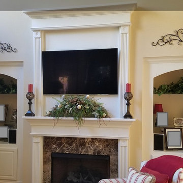 TV Over the Fireplace