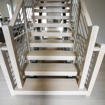 Project #66 | Modern Staircase with Twin Metal Stringers