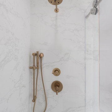 modern white bathroom remodel