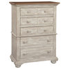 Cottage Traditions Crackled White 5-Drawer Chest
