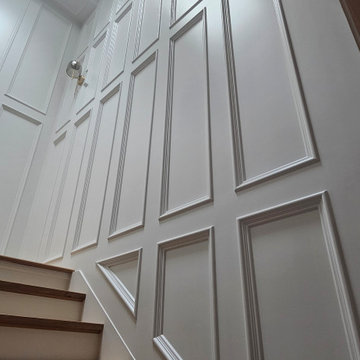 Traditional Wall Paneling with White Oak Architectural Details