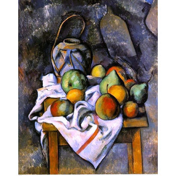 Paul Cezanne A Ginger Jar and Fruit, 20"x25" Wall Decal