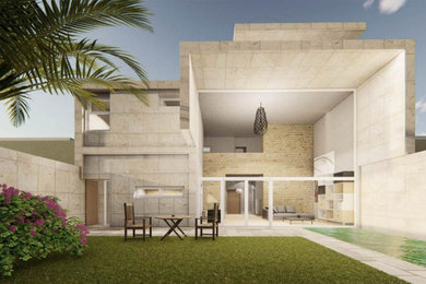 Imagen de diseño residencial minimalista de tamaño medio