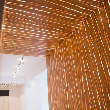 Eingangsbereich mit Wandpaneelen aus miracle-wood®