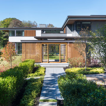Modern Blueberry Farm and House