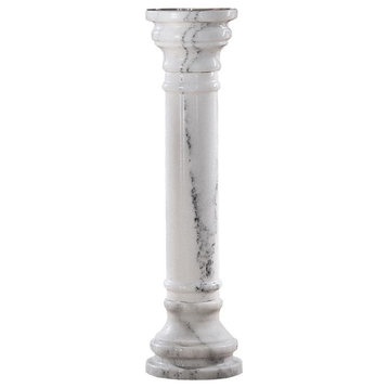Design Toscano White 40 In Marble Column