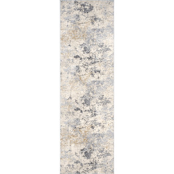 Nuloom Chastin Modern Abstract Area Rug, Beige 2'6"X6'