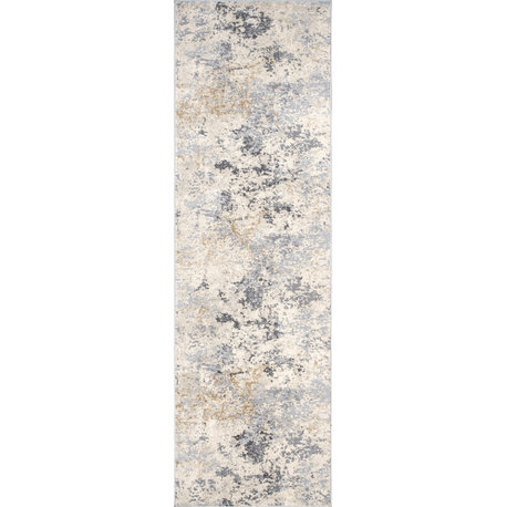 Nuloom Chastin Modern Abstract Area Rug, Beige 2'6"X6'