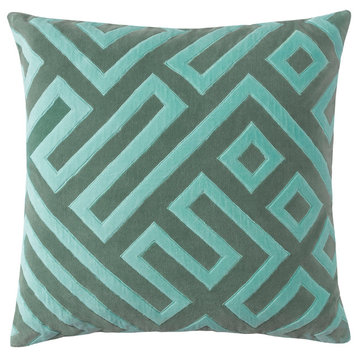 Maze Pillow, Jade
