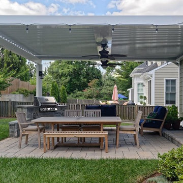 Bethesda Equinox Adjustable Louvered Roof, Patio and Grill Station