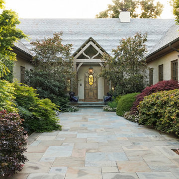 Shaded Entry Walk with Layered Planting