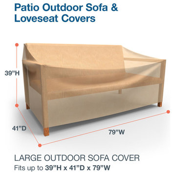Budge All-Seasons Outdoor Patio Sofa Cover Large (Nutmeg)