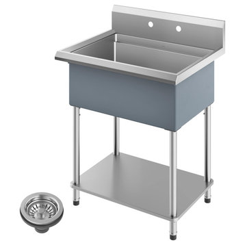 KRAUS Kore 32" Workstation 18G Stainless Steel Commercial Utility Laundry Sink