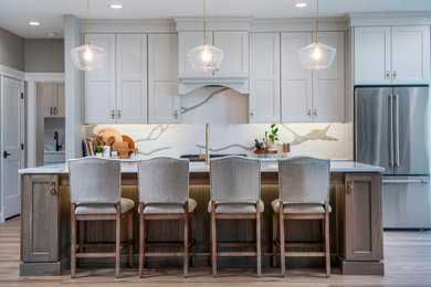 Example of a transitional kitchen design in Other