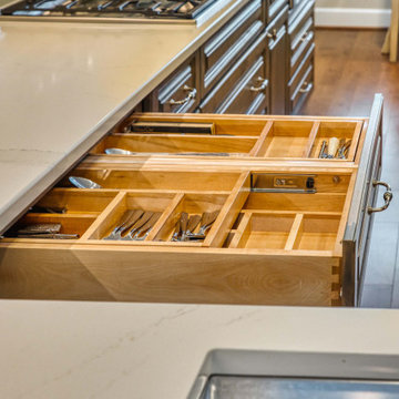 Earthy and Warm Lorton Kitchen and Basement