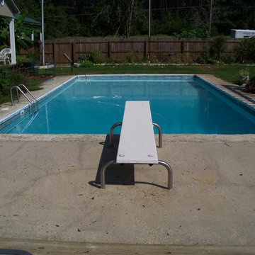 pools before and after with our Quarts Polymer Concrete Coating