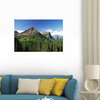 Glaciated Mountain Peaks Wall Mural - 24 Inches W x 16 Inches H