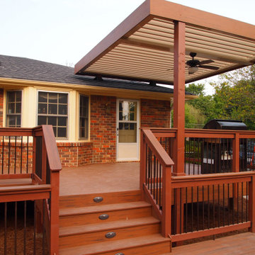 Deck and Pergola for Ranch style house